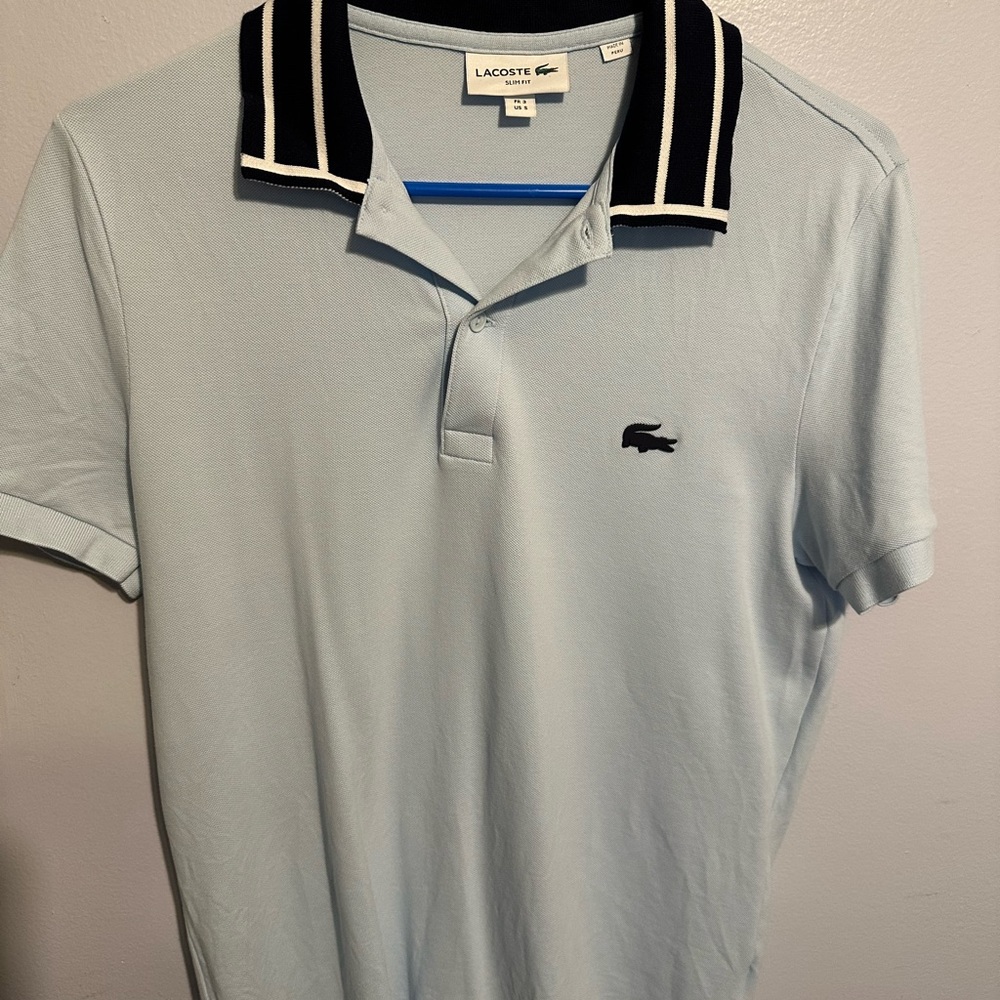 Men's Slim Fit Stretch Cotton Contrast Collar Polo
